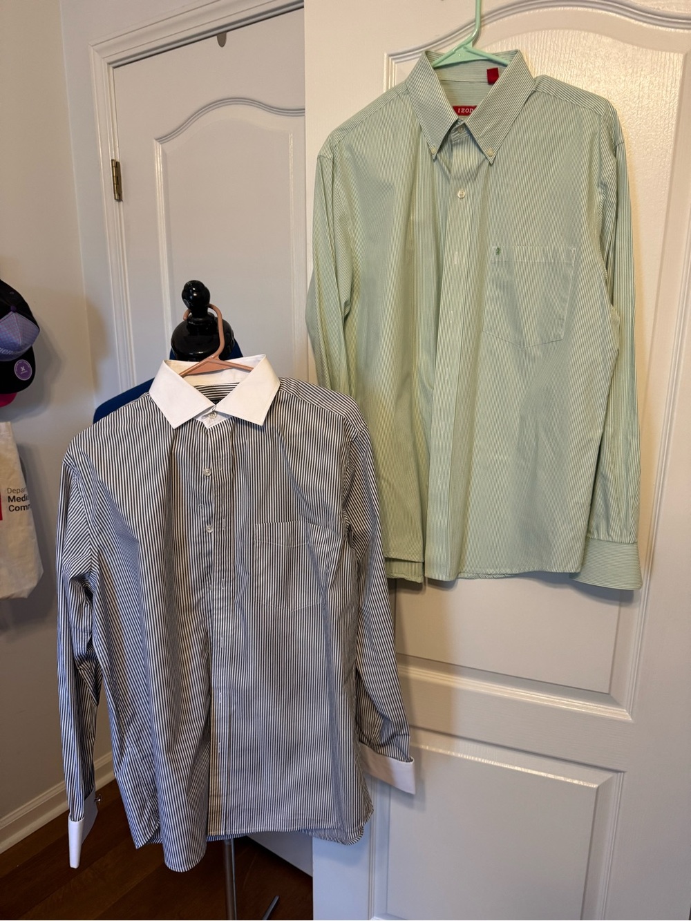 Izod Men's Light Green Button-Down Dress Shirt and Year In Year Out